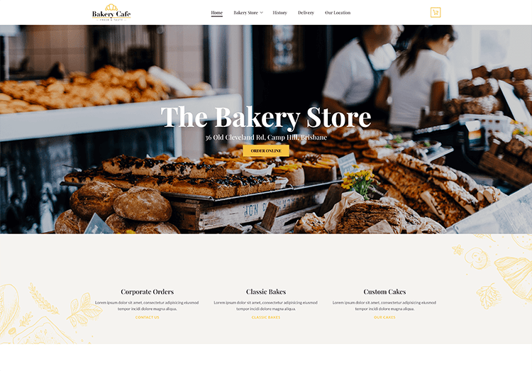 Bakery eCommerce template
