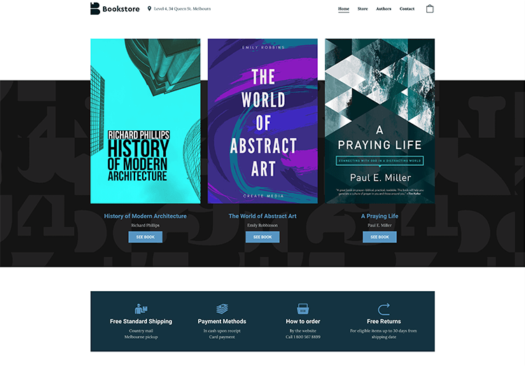 Bookstore template