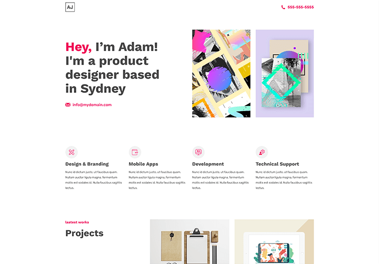 Creative Portfolio template