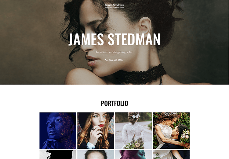 Photographer template