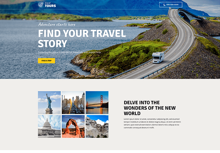 Travel Tours template