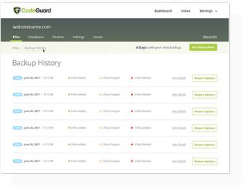 codeguard dashboard